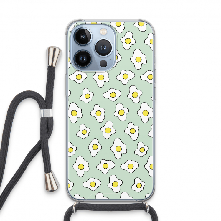 Spiegeleitjes: iPhone 13 Pro Transparant Hoesje met koord