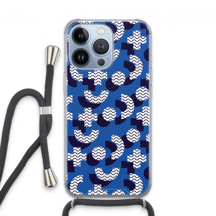 8-bit N°5: iPhone 13 Pro Transparant Hoesje met koord