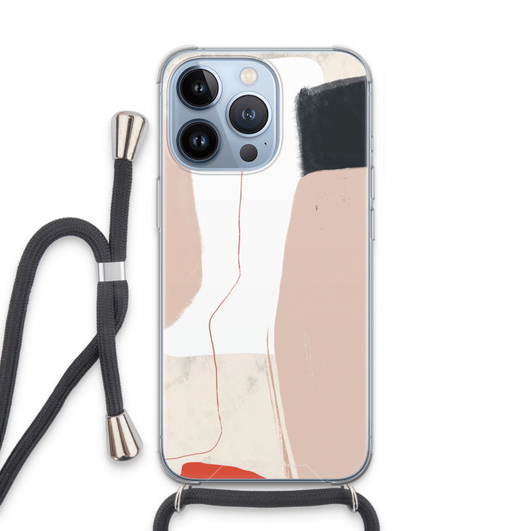 Lava: iPhone 13 Pro Transparant Hoesje met koord