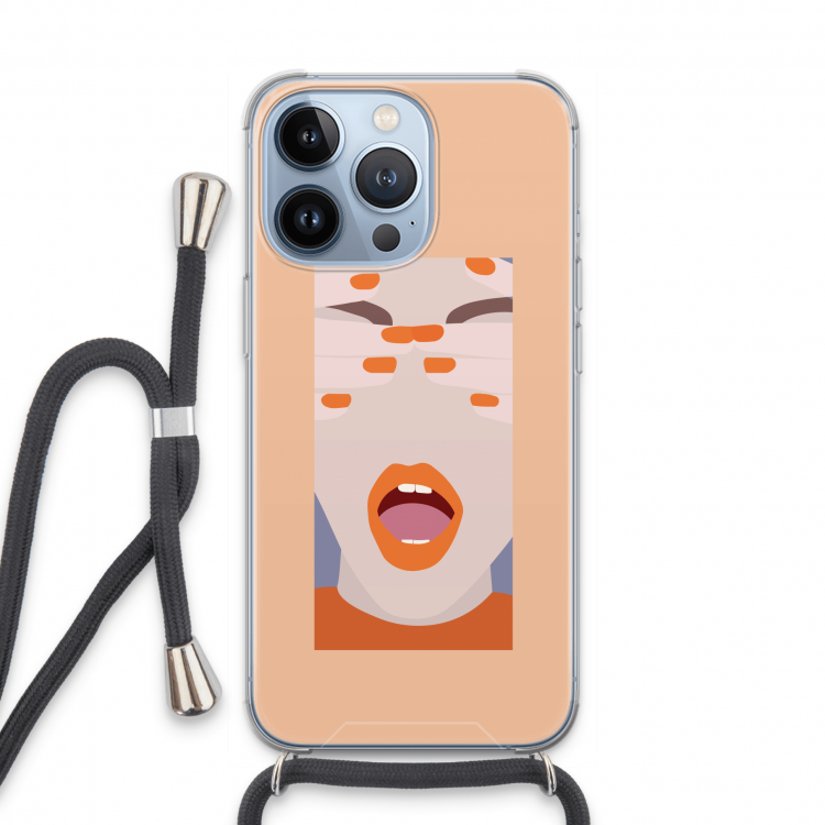 Surprise: iPhone 13 Pro Transparant Hoesje met koord