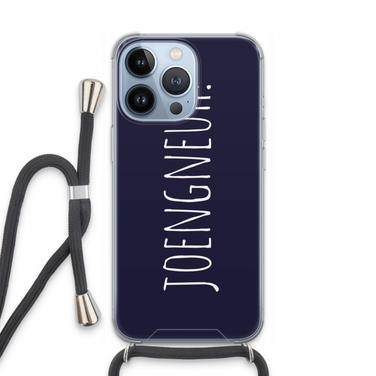 Joengneuh!: iPhone 13 Pro Transparant Hoesje met koord