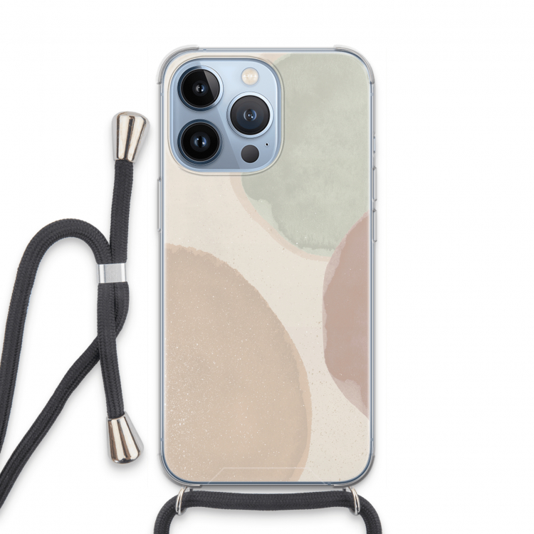 Geo #8: iPhone 13 Pro Transparant Hoesje met koord