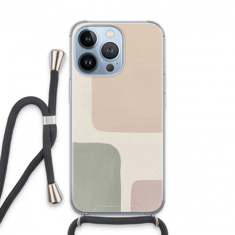 Geo #7: iPhone 13 Pro Transparant Hoesje met koord