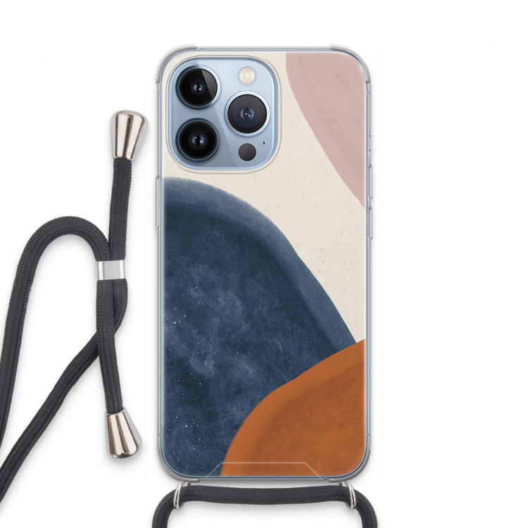 Geo #1: iPhone 13 Pro Transparant Hoesje met koord