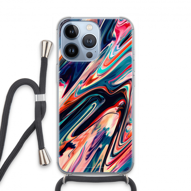 Quantum Being: iPhone 13 Pro Transparant Hoesje met koord