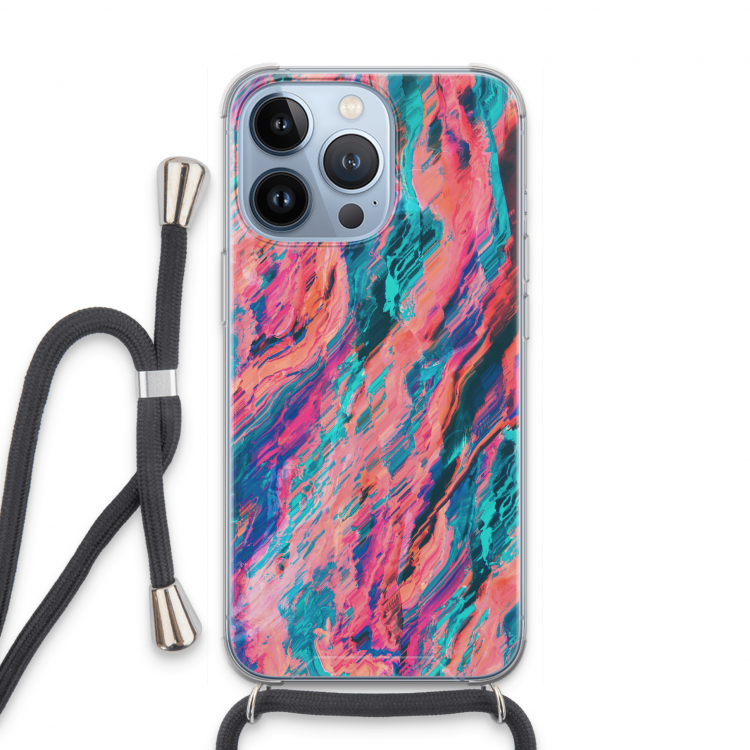 Electric Times: iPhone 13 Pro Transparant Hoesje met koord
