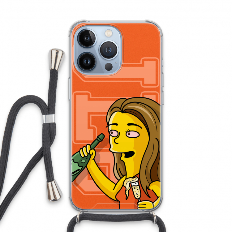 Jamie Lee Simpson: iPhone 13 Pro Transparant Hoesje met koord