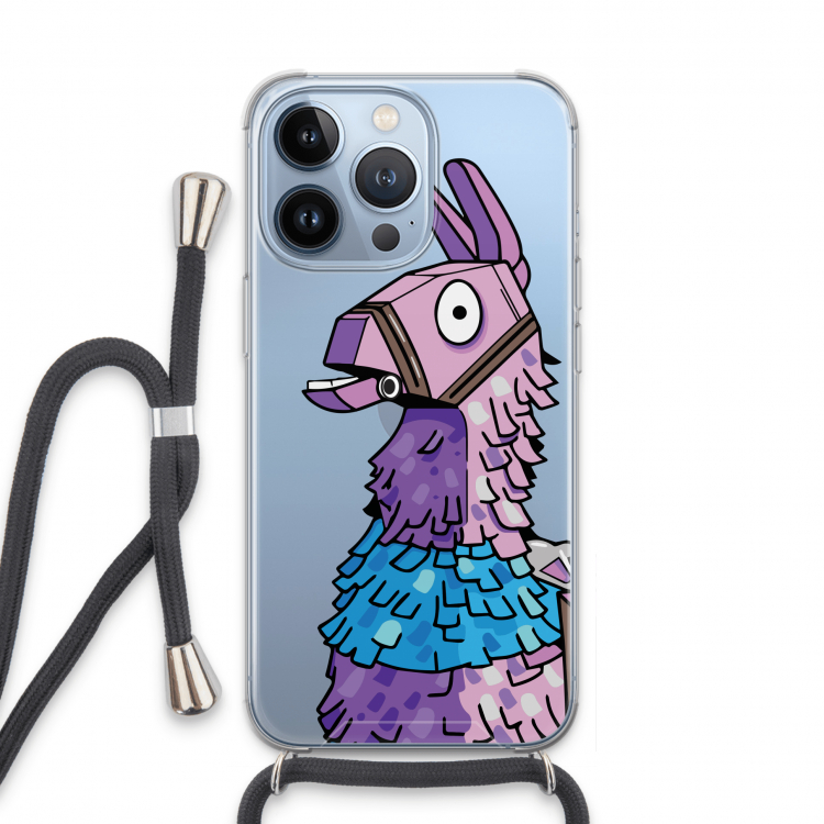 Lama: iPhone 13 Pro Transparant Hoesje met koord