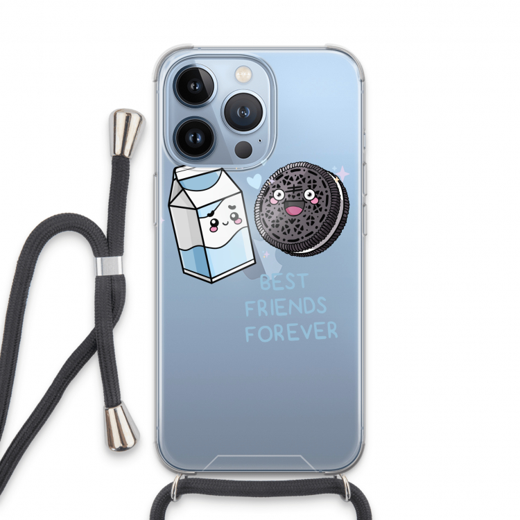 Best Friend Forever: iPhone 13 Pro Transparant Hoesje met koord