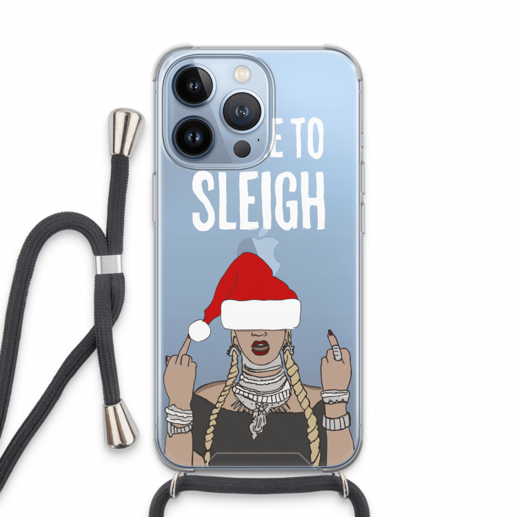 Came To Sleigh: iPhone 13 Pro Transparant Hoesje met koord