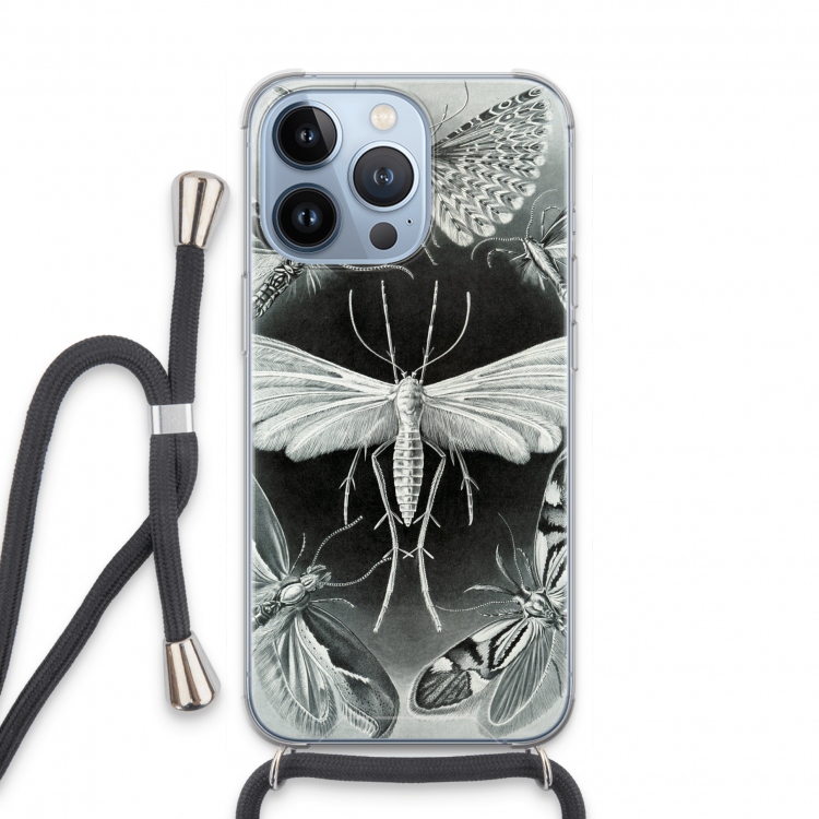 Haeckel Tineida: iPhone 13 Pro Transparant Hoesje met koord