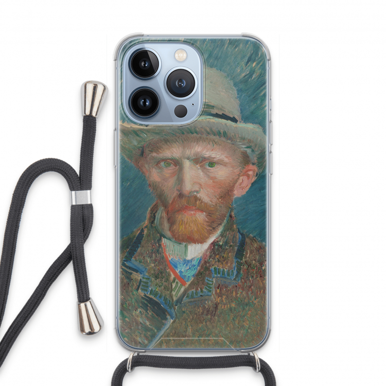 Van Gogh: iPhone 13 Pro Transparant Hoesje met koord