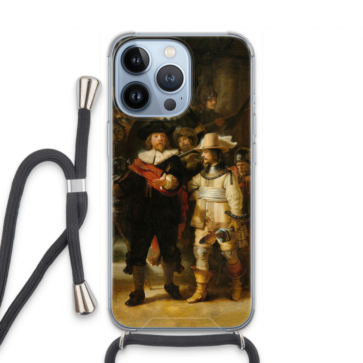 De Nachtwacht: iPhone 13 Pro Transparant Hoesje met koord