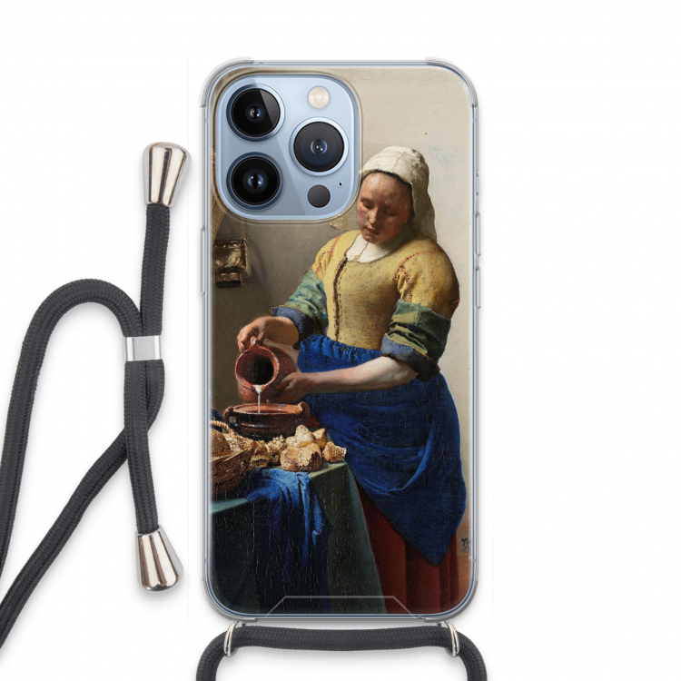 The Milkmaid: iPhone 13 Pro Transparant Hoesje met koord