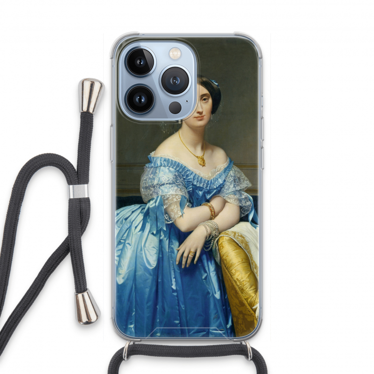 Eleonore: iPhone 13 Pro Transparant Hoesje met koord