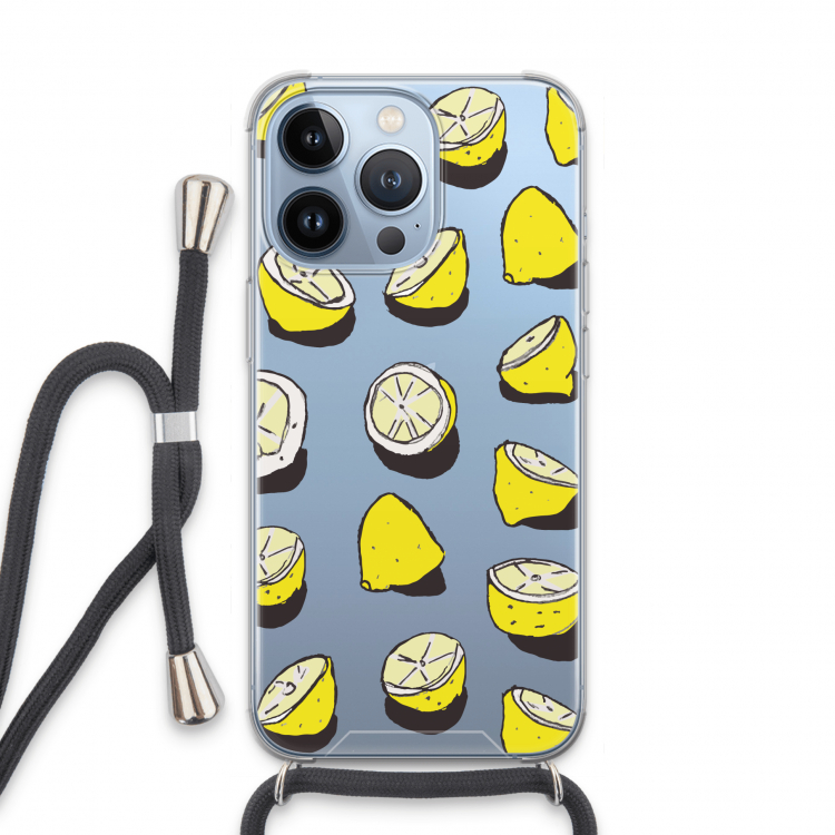 When Life Gives You Lemons...: iPhone 13 Pro Transparant Hoesje met koord