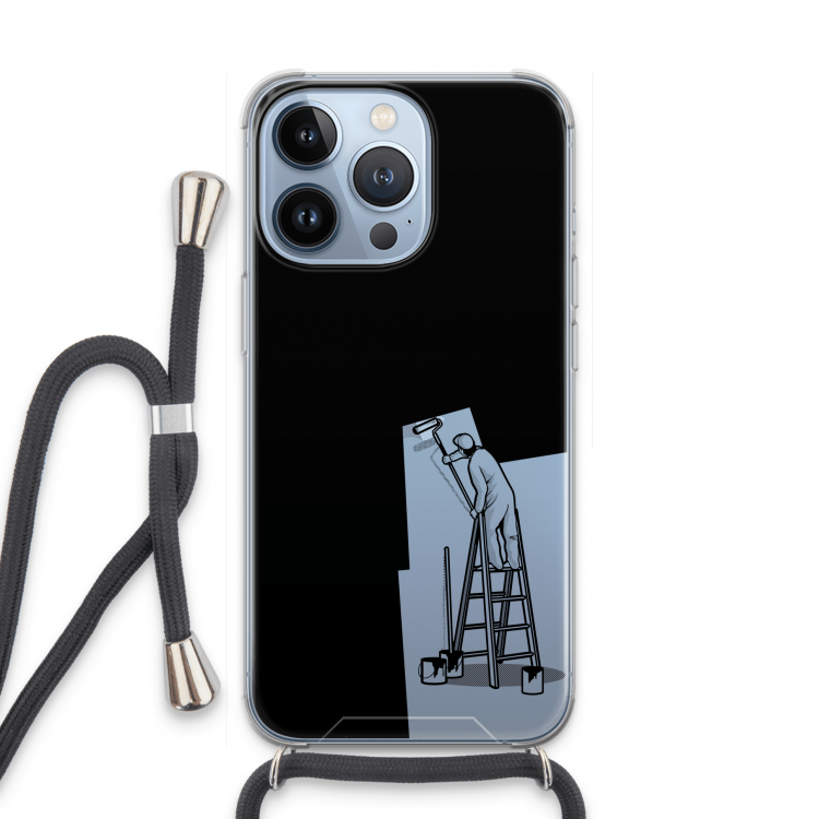 Musketon Painter: iPhone 13 Pro Transparant Hoesje met koord