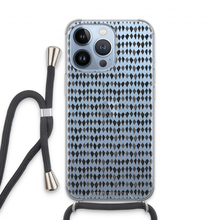 Crazy shapes: iPhone 13 Pro Transparant Hoesje met koord