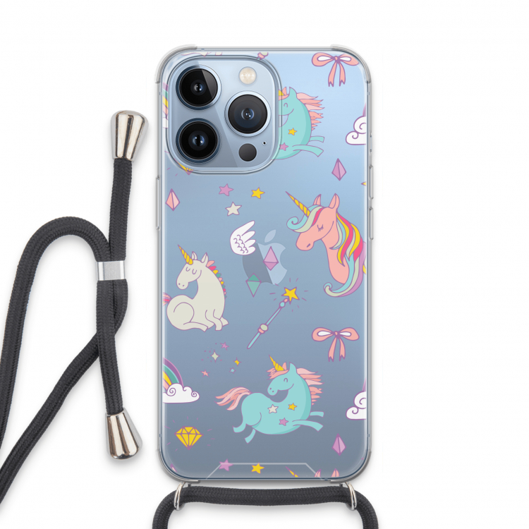 Fantasiewereld: iPhone 13 Pro Transparant Hoesje met koord