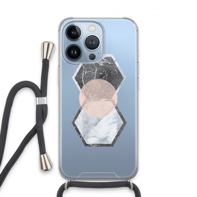Creatieve toets: iPhone 13 Pro Transparant Hoesje met koord