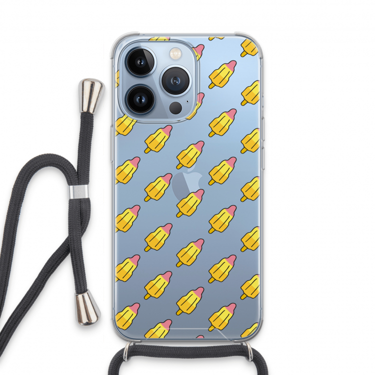 Waterijsjes: iPhone 13 Pro Transparant Hoesje met koord