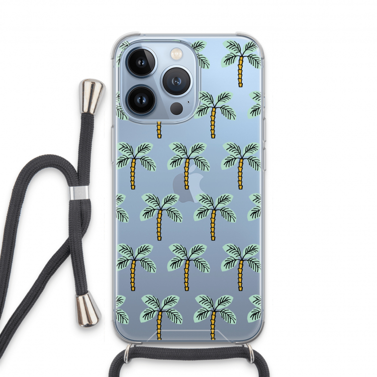 Paradise: iPhone 13 Pro Transparant Hoesje met koord