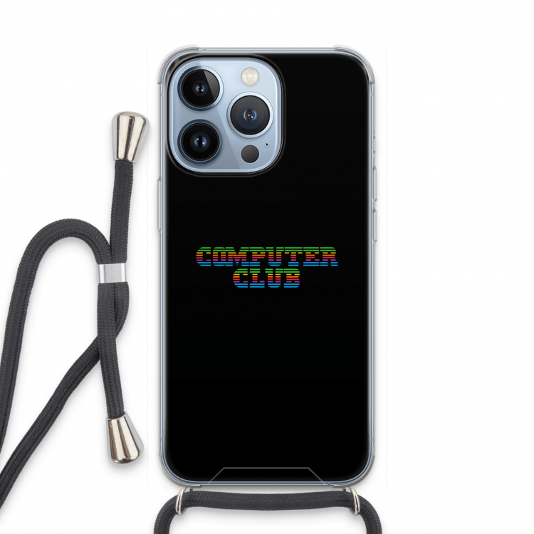 Retro: iPhone 13 Pro Transparant Hoesje met koord