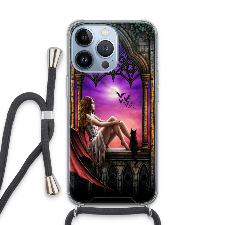 Kinderen van de nacht: iPhone 13 Pro Transparant Hoesje met koord