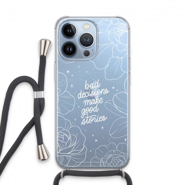 Good stories: iPhone 13 Pro Transparant Hoesje met koord
