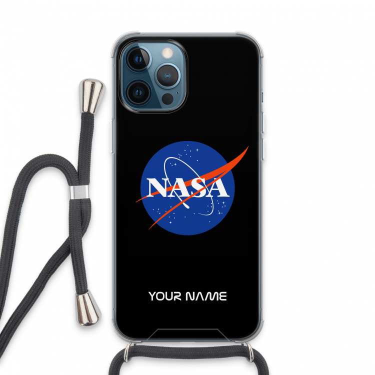 NASA: iPhone 13 Pro Max Transparant Hoesje met koord