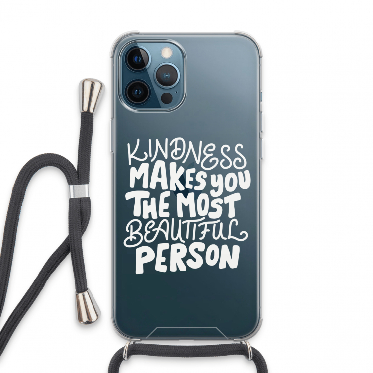 The prettiest: iPhone 13 Pro Max Transparant Hoesje met koord