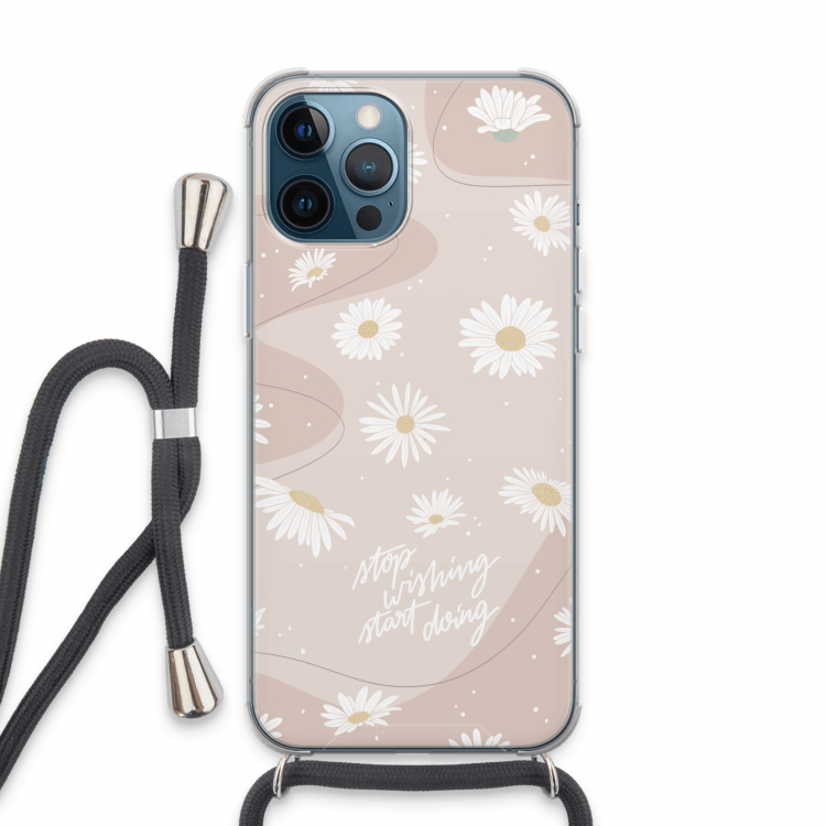 Daydreaming becomes reality: iPhone 13 Pro Max Transparant Hoesje met koord