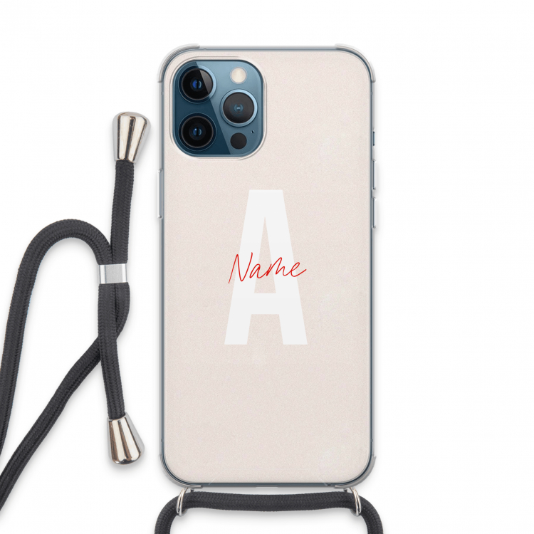 Strawberry Milkshake: iPhone 13 Pro Max Transparant Hoesje met koord
