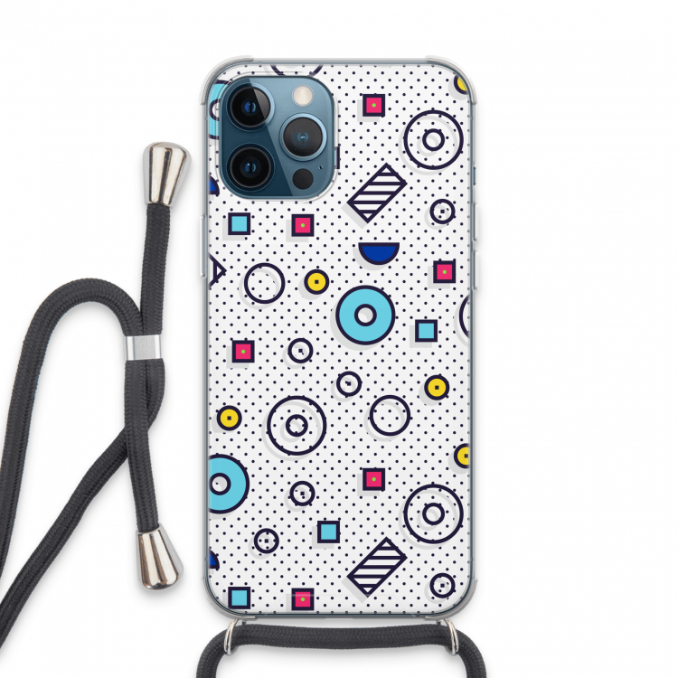 8-bit N°9: iPhone 13 Pro Max Transparant Hoesje met koord