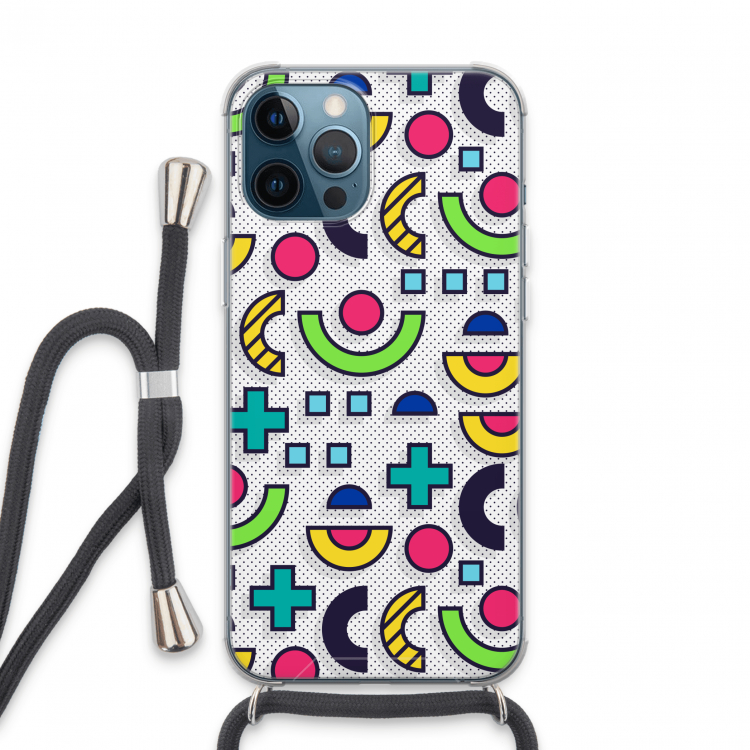 8-bit N°6: iPhone 13 Pro Max Transparant Hoesje met koord