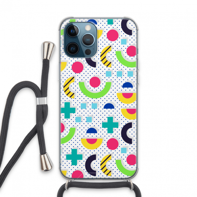 8-bit N°1: iPhone 13 Pro Max Transparant Hoesje met koord