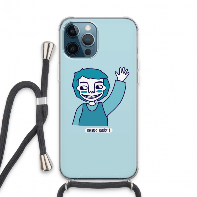 Zwaai: iPhone 13 Pro Max Transparant Hoesje met koord