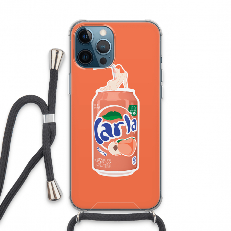 S(peach)less: iPhone 13 Pro Max Transparant Hoesje met koord