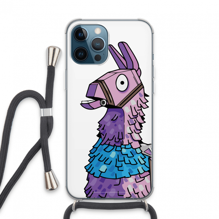 Lama: iPhone 13 Pro Max Transparant Hoesje met koord