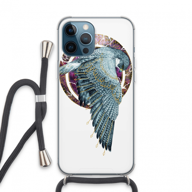 Golden Falcon: iPhone 13 Pro Max Transparant Hoesje met koord