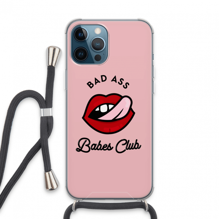 Badass Babes Club: iPhone 13 Pro Max Transparant Hoesje met koord