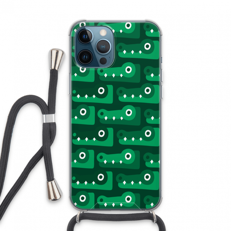 Crocs: iPhone 13 Pro Max Transparant Hoesje met koord