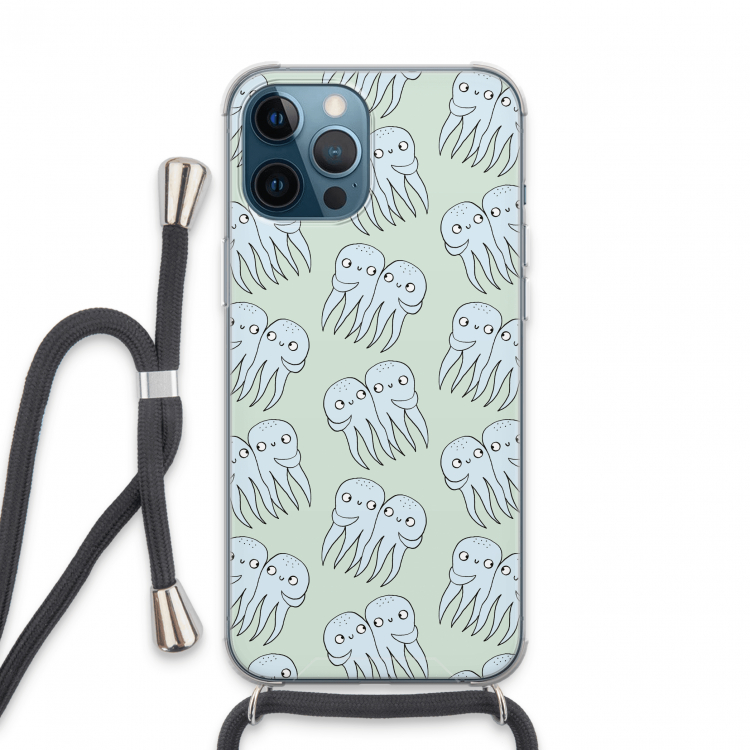 Octopussen: iPhone 13 Pro Max Transparant Hoesje met koord