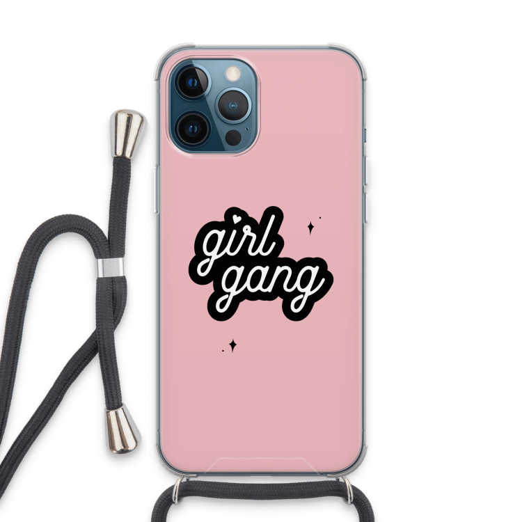 Girl Gang: iPhone 13 Pro Max Transparant Hoesje met koord