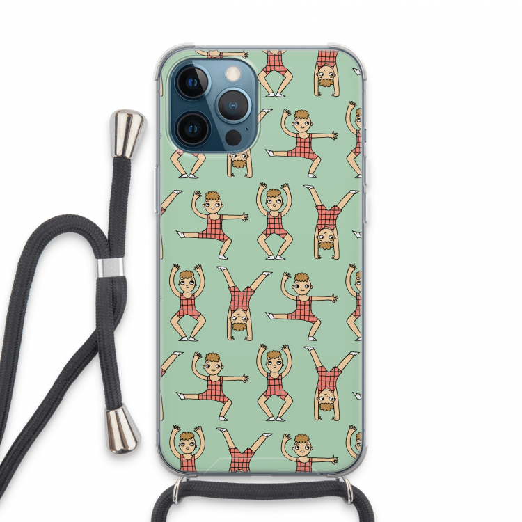 Gymboys: iPhone 13 Pro Max Transparant Hoesje met koord