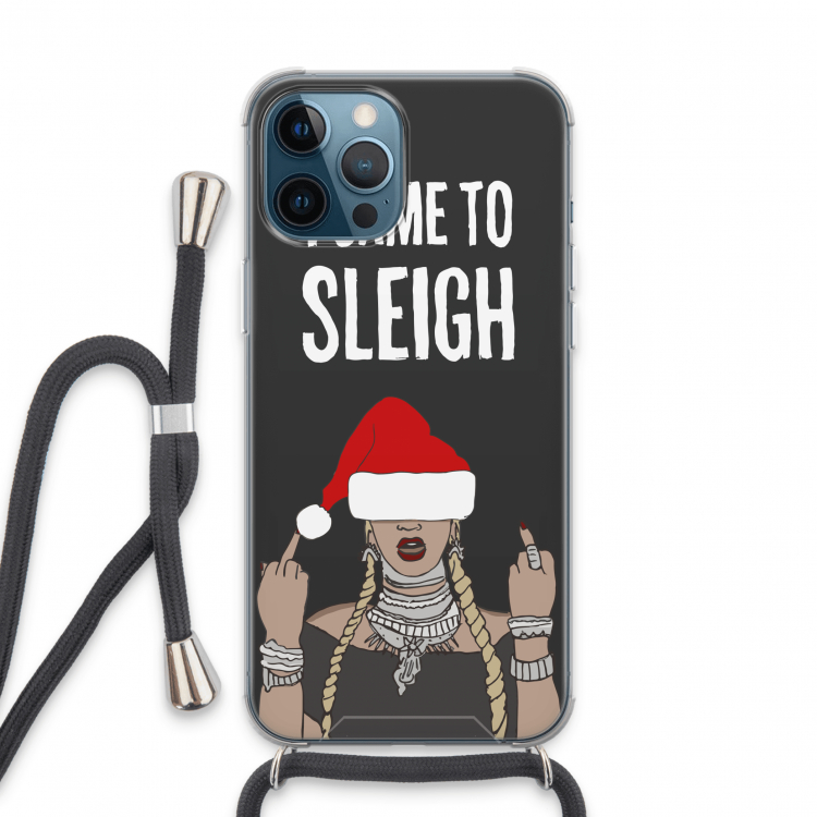 Came To Sleigh: iPhone 13 Pro Max Transparant Hoesje met koord