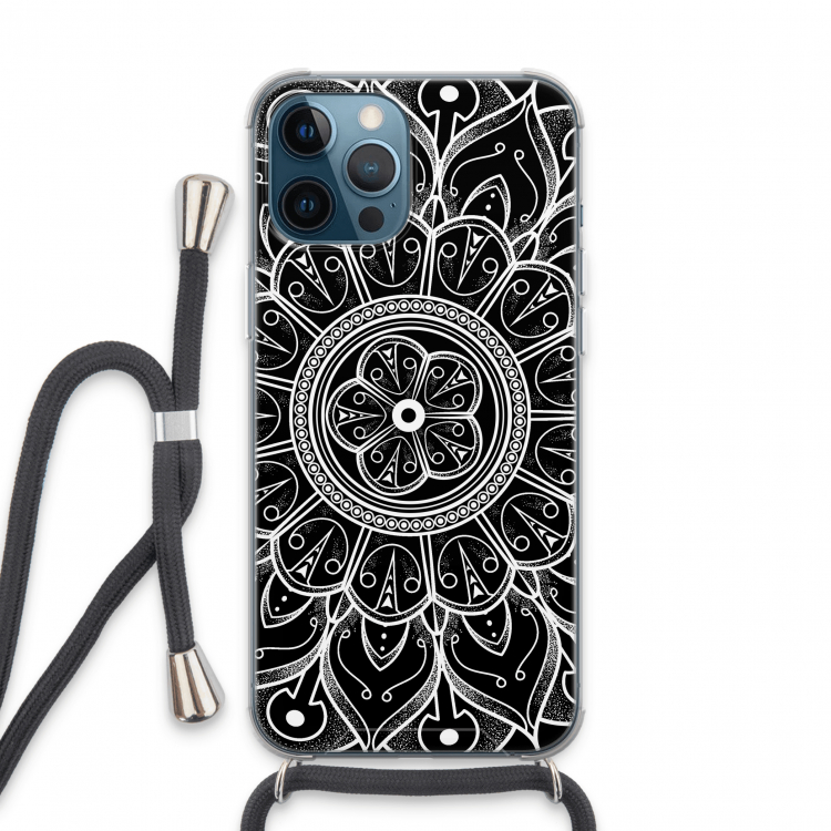 Roses Are Red: iPhone 13 Pro Max Transparant Hoesje met koord