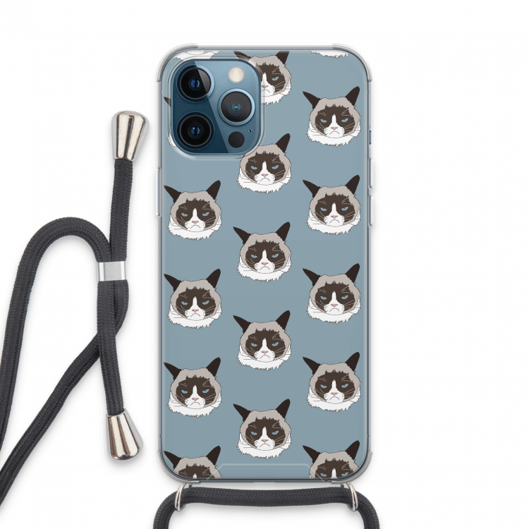 It's a Purrr Case: iPhone 13 Pro Max Transparant Hoesje met koord
