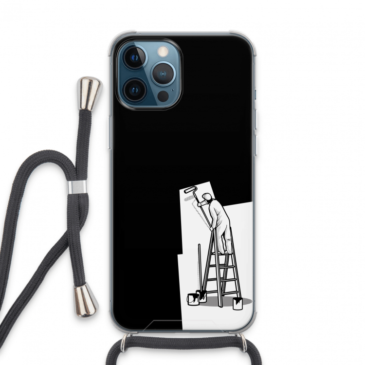Musketon Painter: iPhone 13 Pro Max Transparant Hoesje met koord