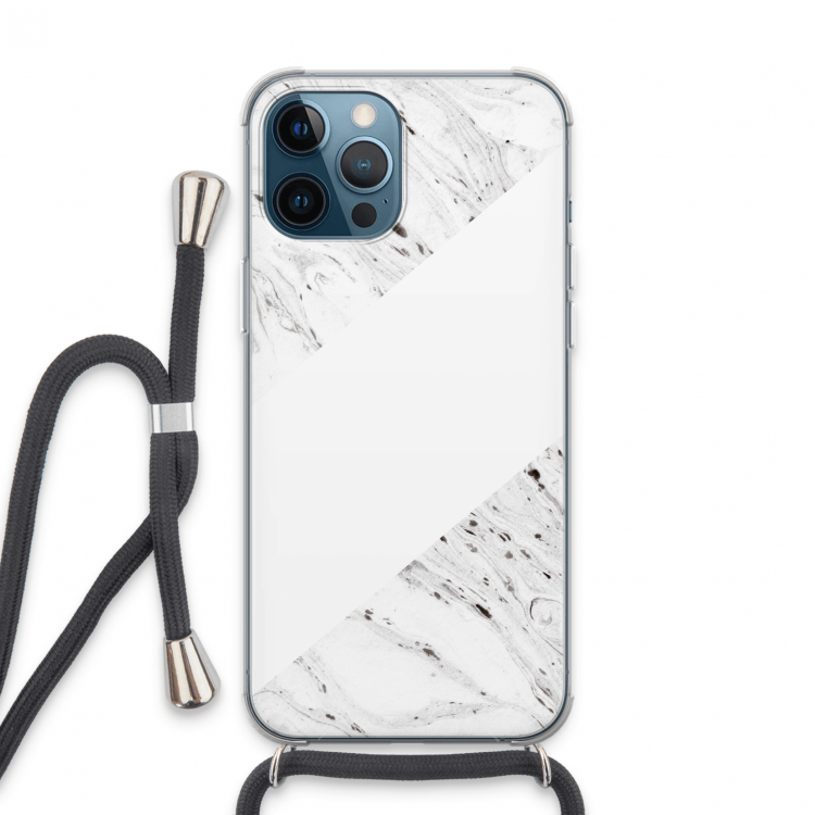 Biggest stripe: iPhone 13 Pro Max Transparant Hoesje met koord